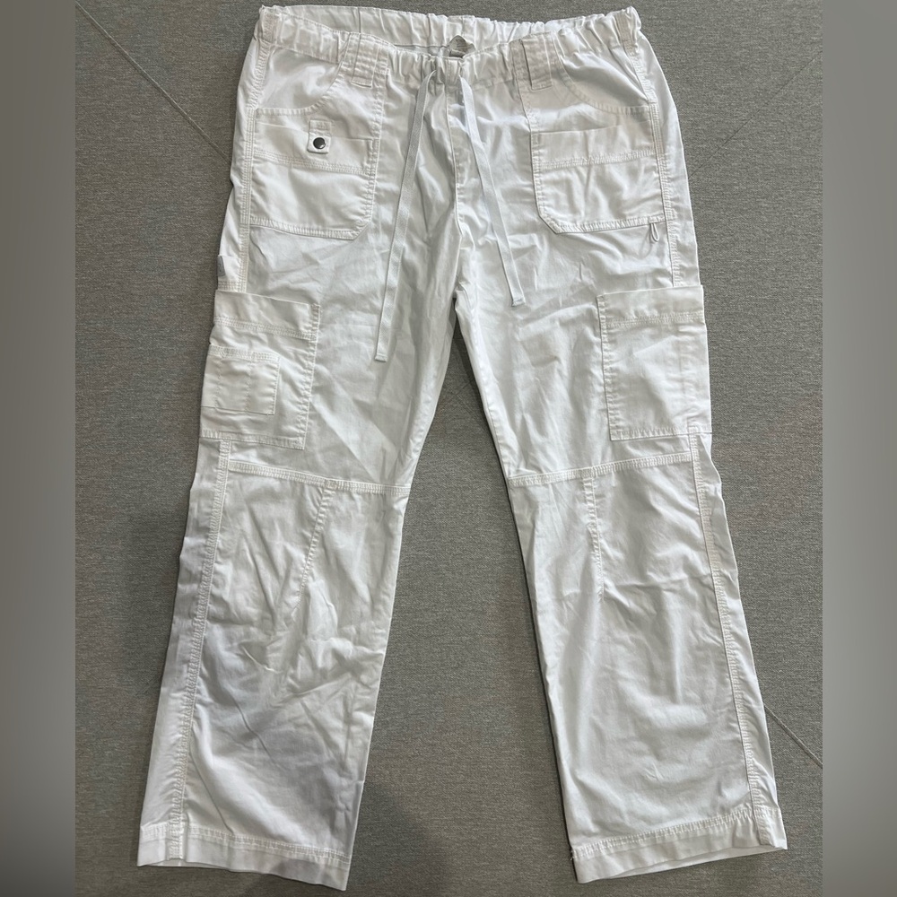 Dickies White Cargo scrub Pants